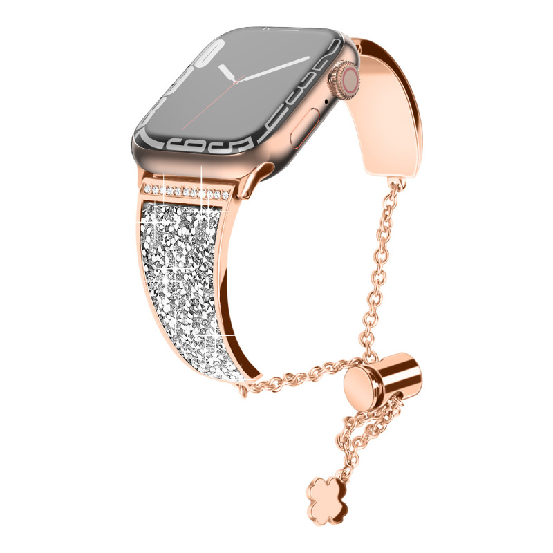 Fashion Diamond Adjusting Chain Apple Watch Band