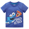 Boys Fashion T-Shirt Round Neck Cotton Fashion Cartoon Cool Print Short Sleeve Top