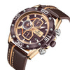 Fashion Skeleton Three-eye Personality Waterproof Watch For Men