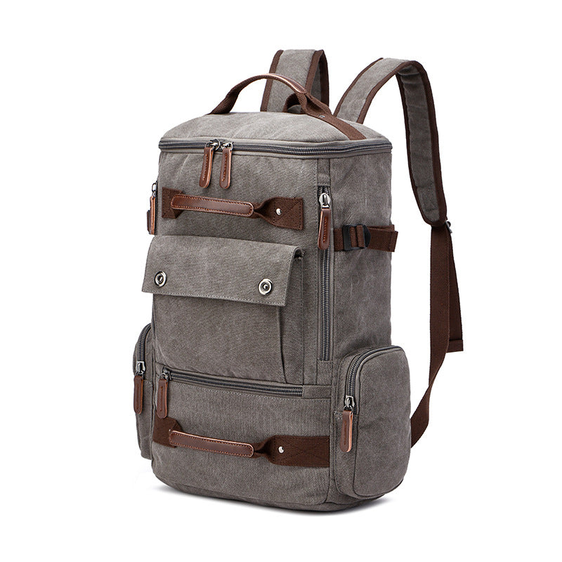 Men's Backpack Vintage Canvas Backpack  Men's Travel Bags Large Capacity Backpack Laptop Backpack