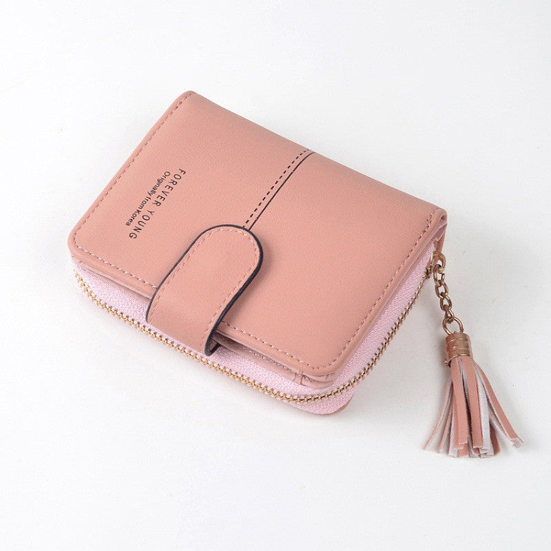 Fashion Women's Hand Holding Foldable Short Wallet