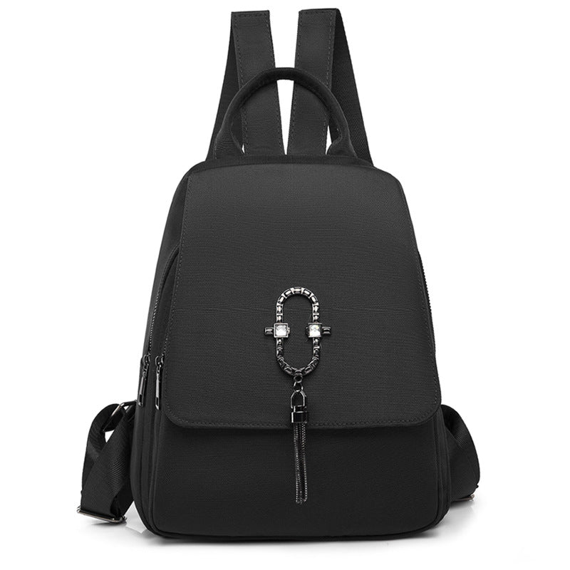 Fashion Solid Color Large Capacity Water Repellent Backpack