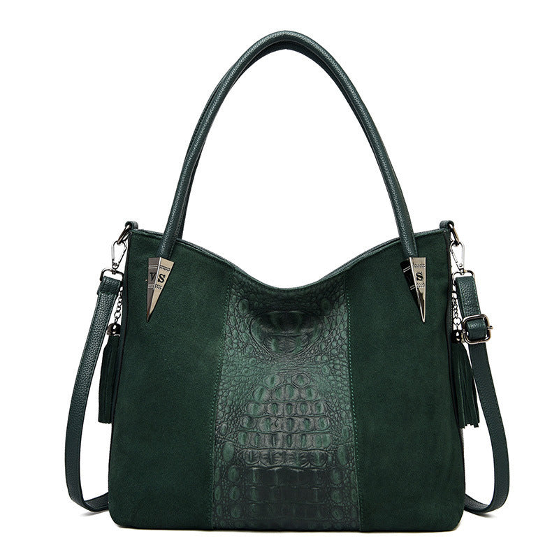 Large Capacity Bag Women's Autumn And Winter New Pattern Fashion Women's Bag Popular Frosted Women's Shoulder Bag Portable Bag