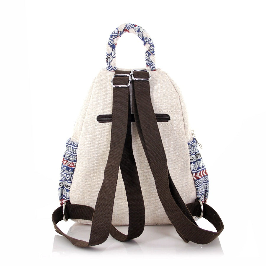 Swan Woven Three-dimensional Double-layer Zipper Backpack