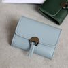 New Small Tongue Decoration British Solid Color Retro Tri-fold Women's