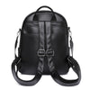 Soft Leather British Check Versatile Travel Backpack