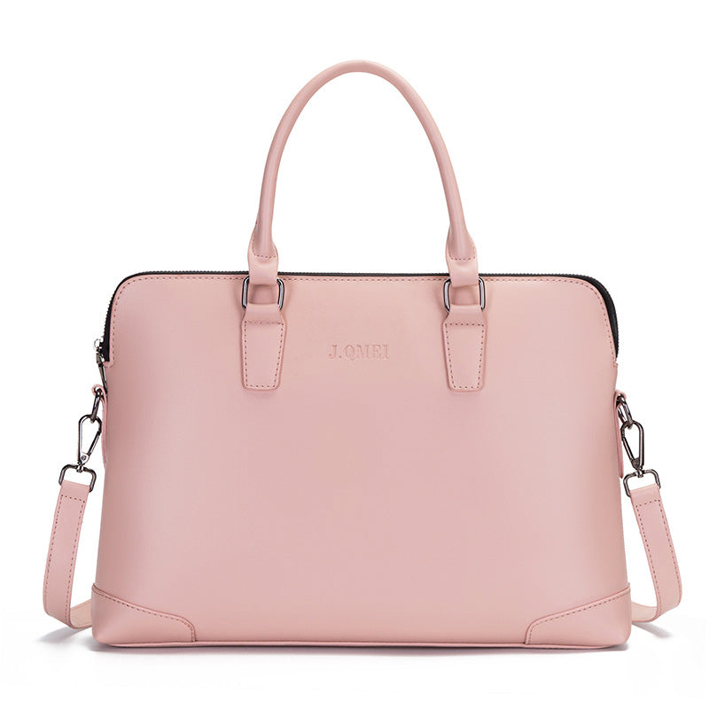 Women's Portable One Shoulder Cross Body Briefcase