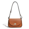 Crossbody Half Round Lock One Shoulder Flap Women's Bag