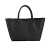 Pure Color PU Large Capacity Tote Bag Handbag Simple Female