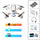 Mini Aerial Photography Gradient LED Remote Control Plane