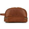 Vintage Leather Men's Clutch Crazy Horse Leather Travel Toiletry Bag