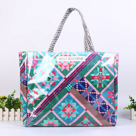 One-shoulder DuPont Paper Hand-held Shopping Bag Rubbed Pattern