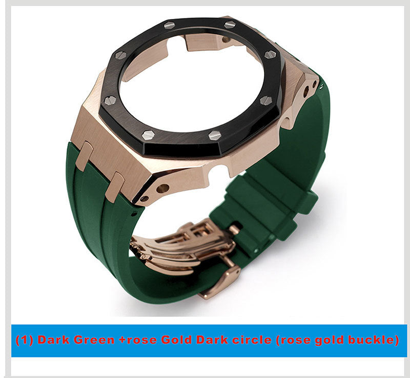 Tape Strap Metal Case Watch Accessories