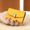 Snake Head Buckle Organ Card Holder Female Snake Embossed Leather