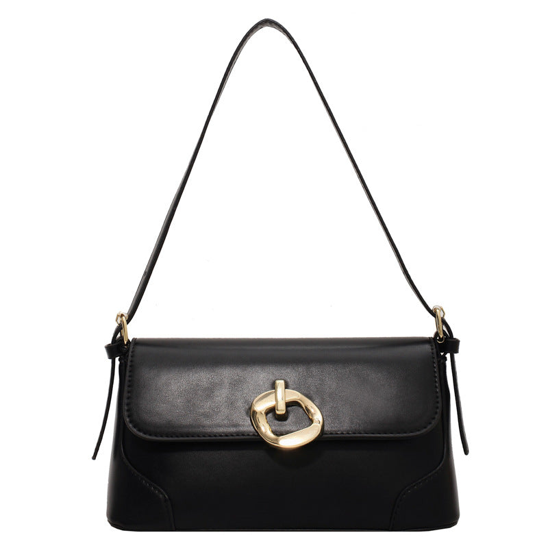 Fashion Metal Buckle Shoulder Underarm Small Square Bag