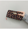 Long Zip Wallet Hawaiian Lily Multicolor Leopard Print