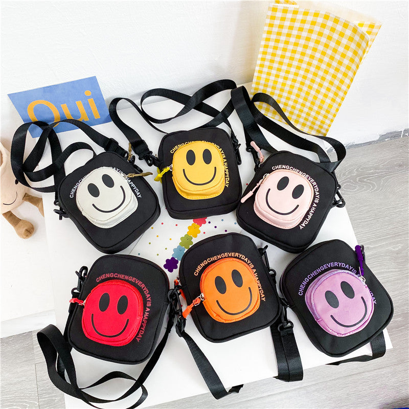 Children's Bag Smiley Face Messenger Bag