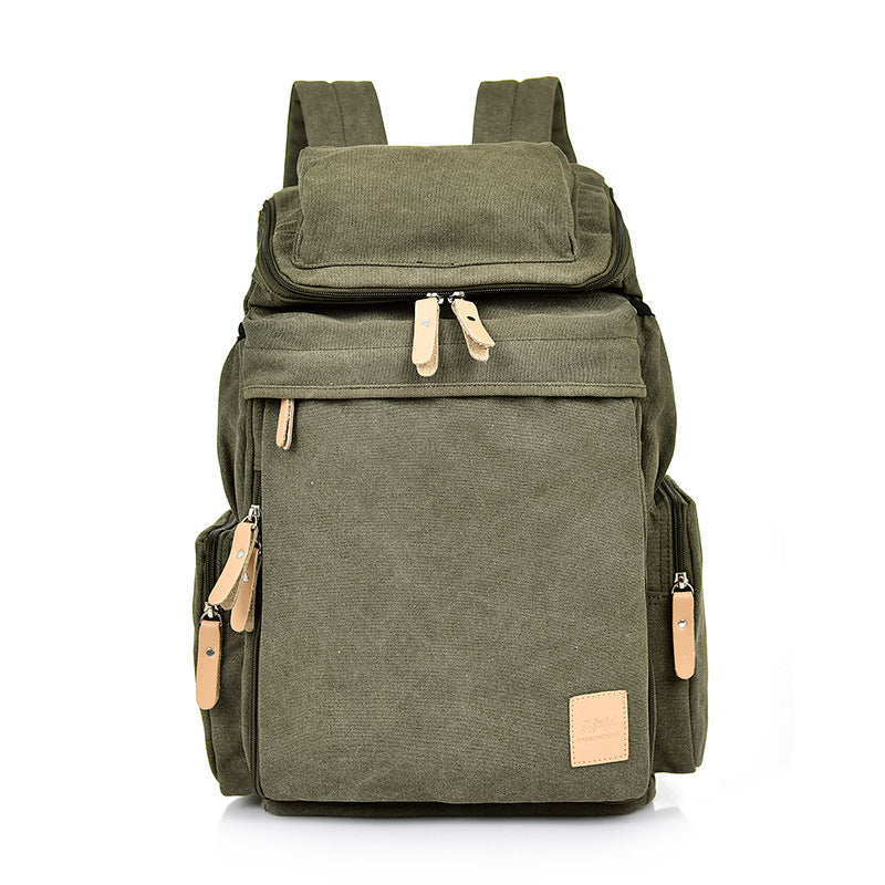 New Retro Men And Women Outdoor Canvas Bag Travel Backpack Bag Fashion Shoulder Bag Aliexpress