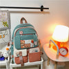 Women's Shoulder Contrast Color Cute Large Capacity Schoolbag