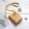 New Weaving Mobile Phone Bag Crossbody Small Bag Vertical Mobile Phone Bag Women's Fashion Mini Crossbody Shoulder Small Bag