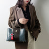 Three-layer Soft Leather Shoulder Messenger Bag