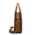 Men's Simple Solid Color Leather Briefcase