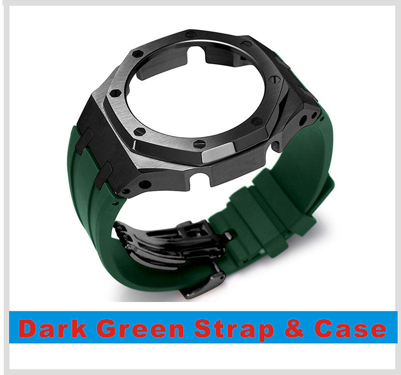 Tape Strap Metal Case Watch Accessories