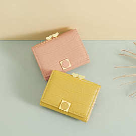 Multi Clip Short Folding Zero Wallet