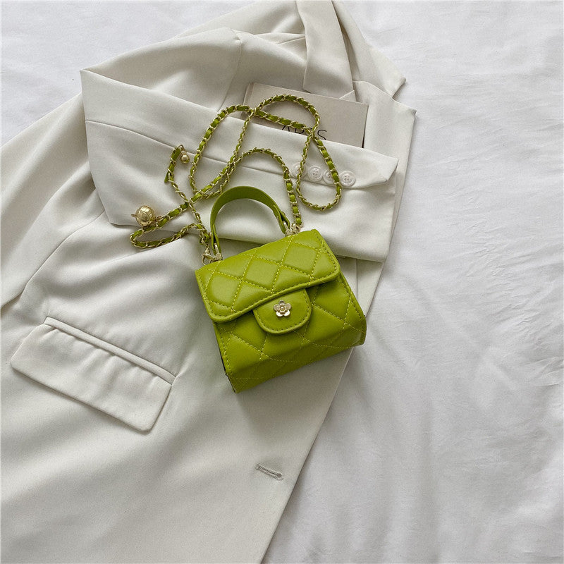 Portable Small Square Bag Chain One Shoulder Crossbody Satchel Lipstick