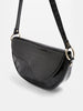 Niche Design Half-moon Textured Underarm Single Shoulder Saddle Bag