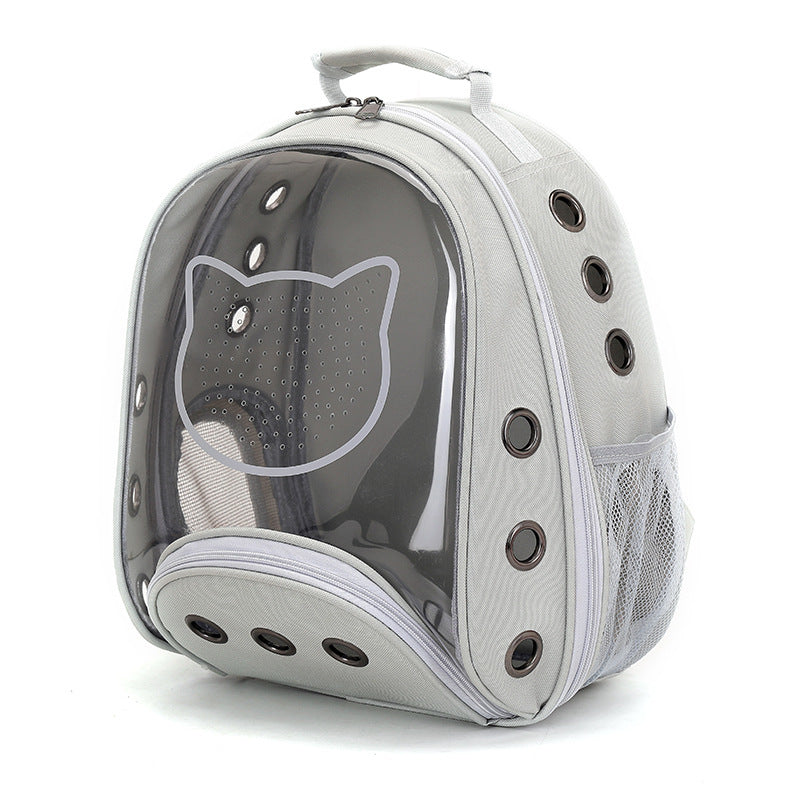 Transparent Space Capsule Going Out Pet Bag Fashionable Shoulder Cat Bag Dog Backpack