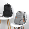 Pure Color Backpack Business Commuter Computer Bag Middle School Student School Bag