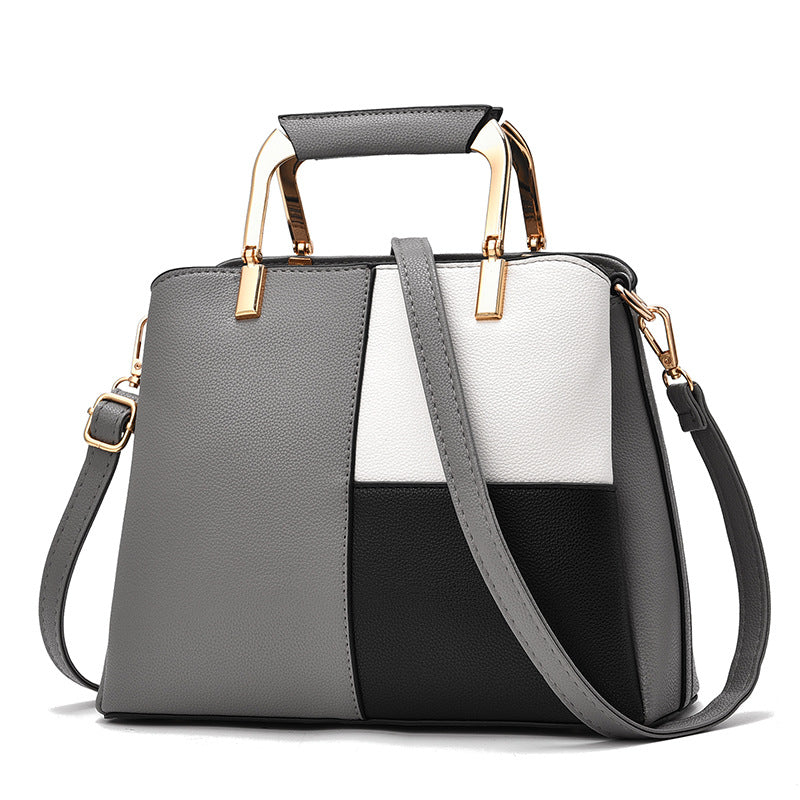 Fashion Color Matching Portable Large One-shoulder Diagonal Bag