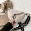 Atmospheric Litchi Pattern Solid Color Shoulder Bag Messenger Bag