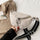 Atmospheric Litchi Pattern Solid Color Shoulder Bag Messenger Bag