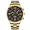 Steel Band Men's Calendar Luminous Quartz Watch