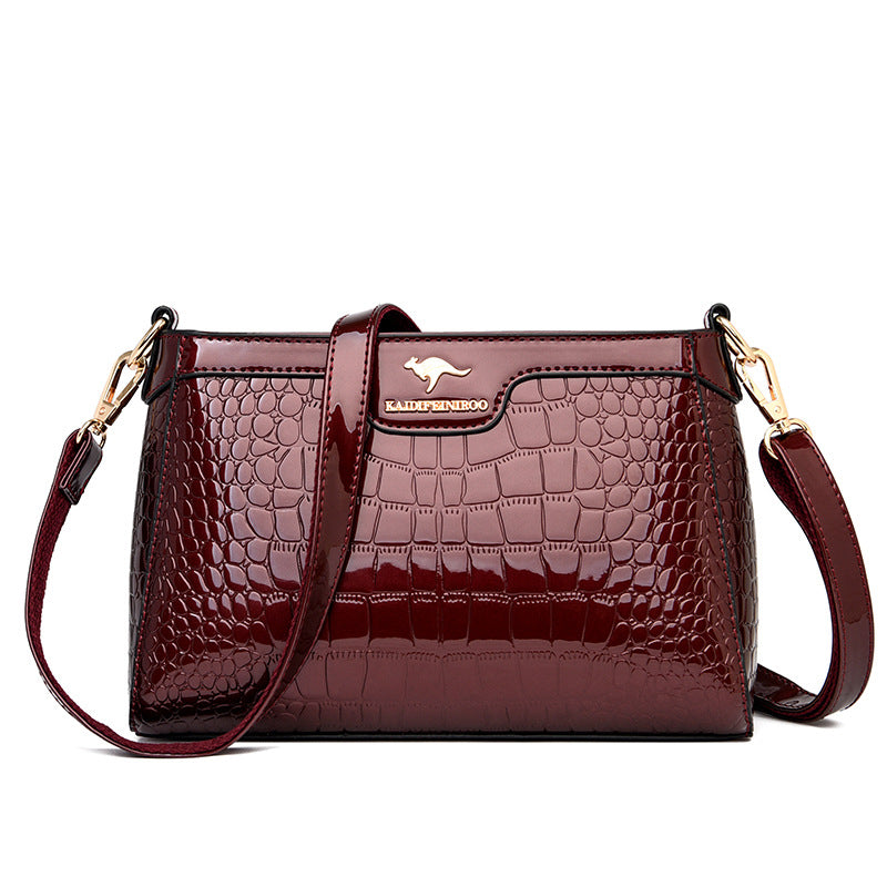 Cross Shoulder Bag Lady Patent Leather Mother