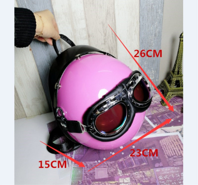 Fashionable Women's Helmet Backpack
