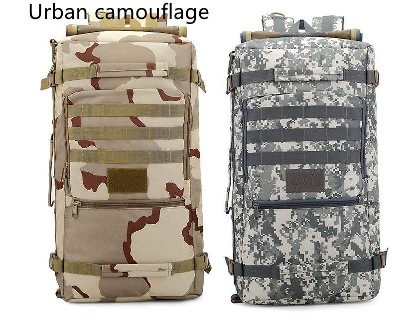 Backpack Outdoor Travel Three-purpose Bag Large-capacity Men And Women Mountaineering Camouflage