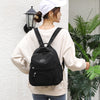 Ladies All-match Fashion Canvas School Bag Mommy Backpack