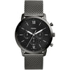 Fossil Neutra Black Dial Stainless Steel Chronograph Quartz FS5707 Men's Watch