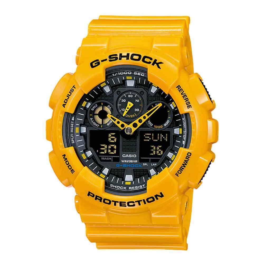 Casio G-Shock GA-100A-9ADR GA100A-9ADR Velocity Indicator Alarm Men's Watch Model: GA-100A-9ADR