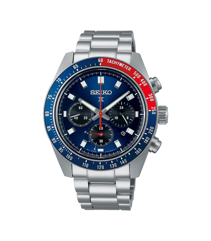 Seiko Prospex Speedtimer Go Large Solar Chronograph Blue Dial SSC913 SSC913P1 SSC913P 100M Men's Watch Model: SSC913P1